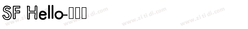 SF Hello字体转换